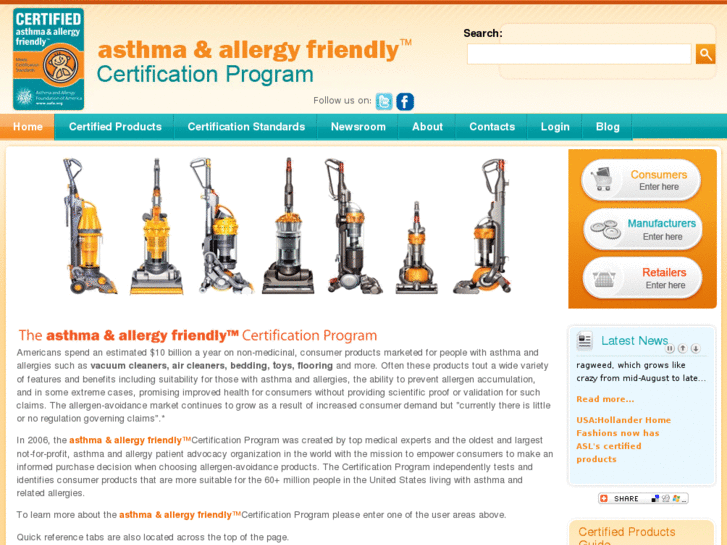 www.asthmaandallergyfreindly.com