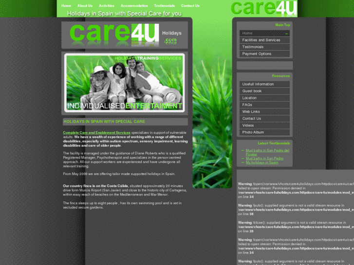 www.care4uholidays.com