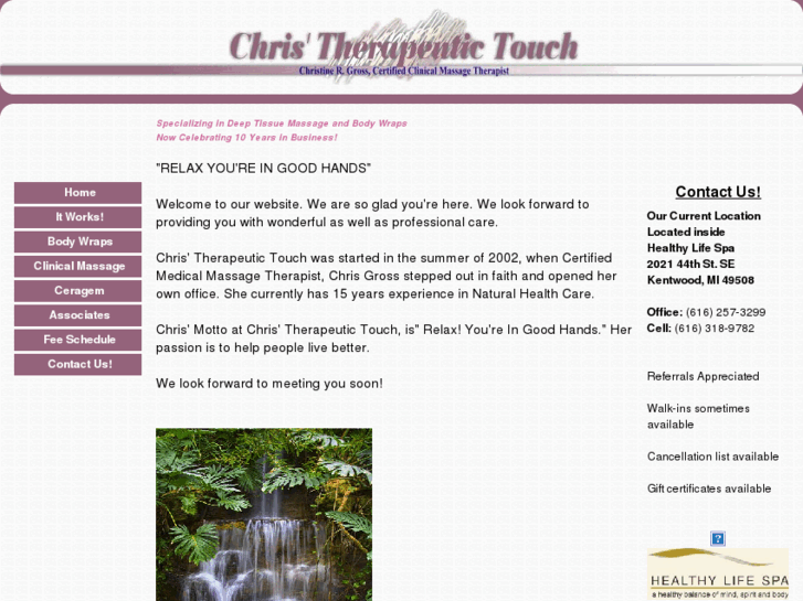 www.christherapeutictouch.net