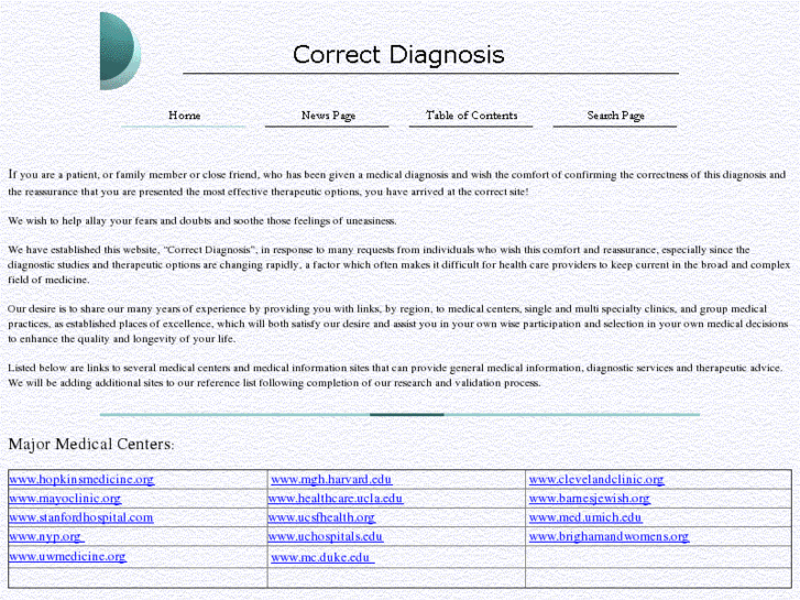 www.correctdiagnosis.com