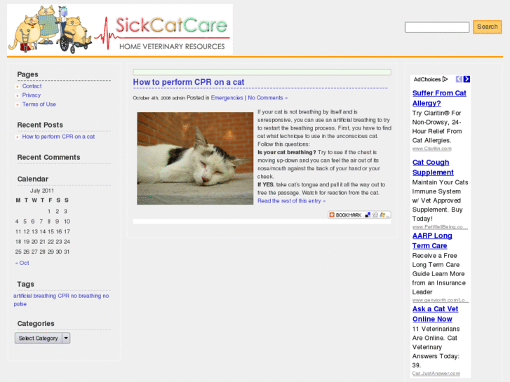 www.sickcatcare.com