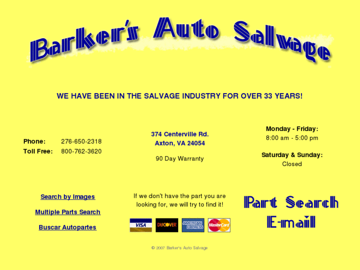 www.barkersautosalvage.com