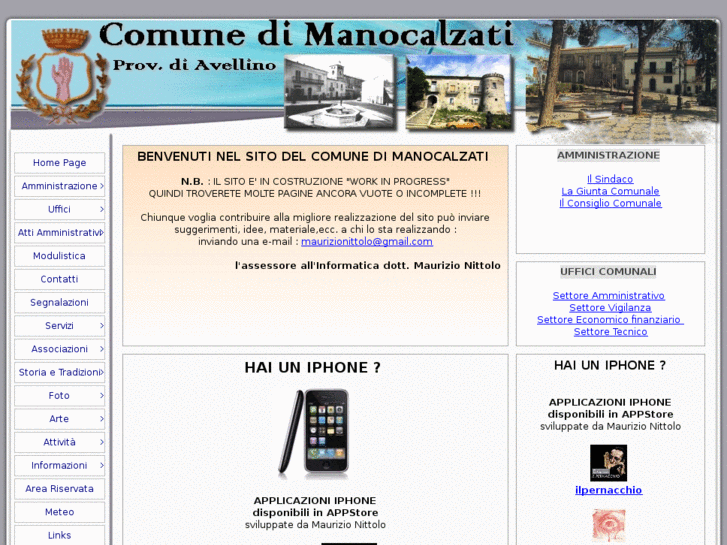 www.comunedimanocalzati.com