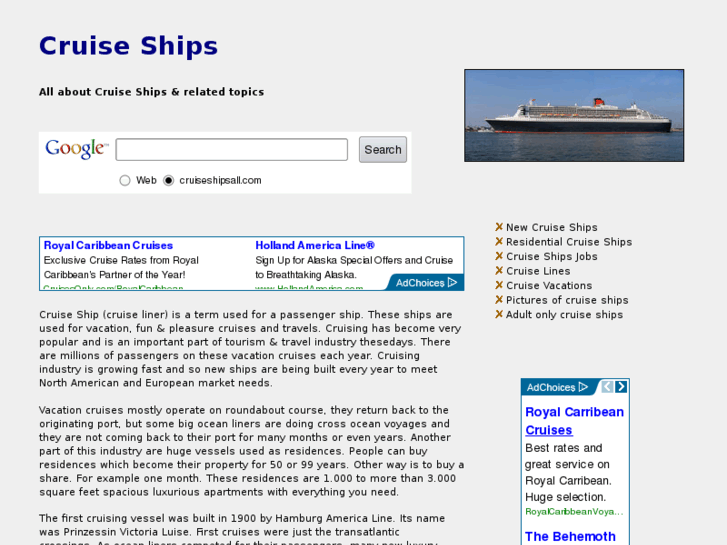 www.cruiseshipsall.com