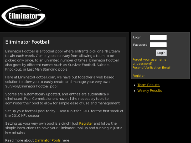 www.eliminatorfootball.com