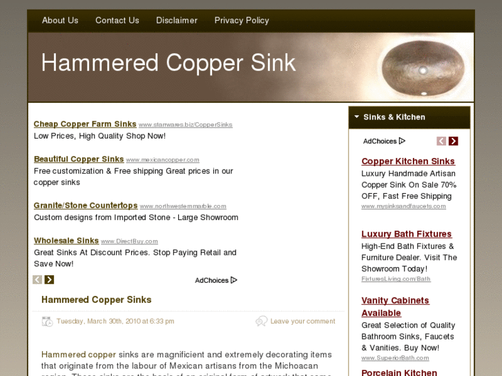 www.hammeredcoppersink.net