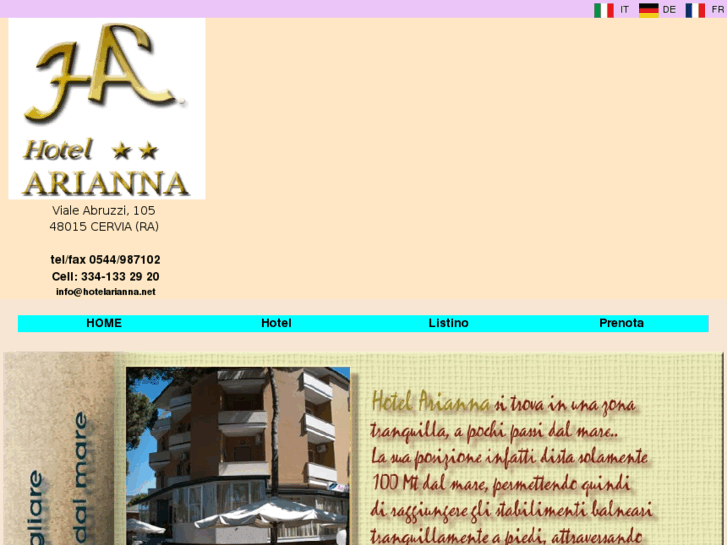 www.hotelarianna.net