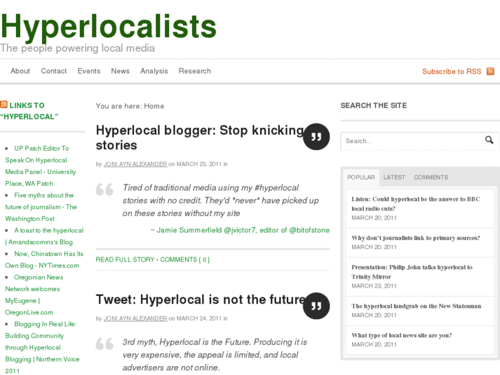 www.hyperlocalists.com