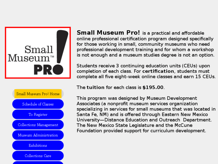 www.smallmuseumpro.org