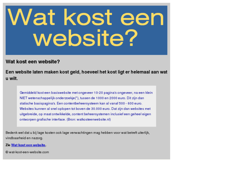 www.wat-kost-een-website.com