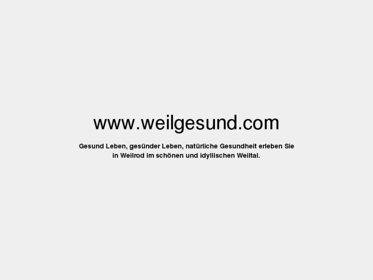 www.weilgesund.com