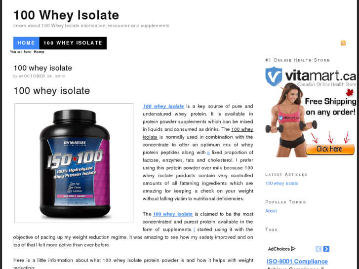 www.100wheyisolate.com