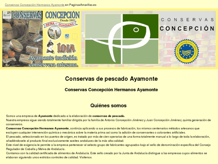 www.conservasconcepcionhermanosayamonte.net