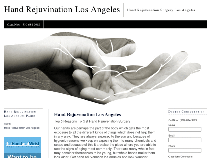 www.handrejuvenationlosangeles.com