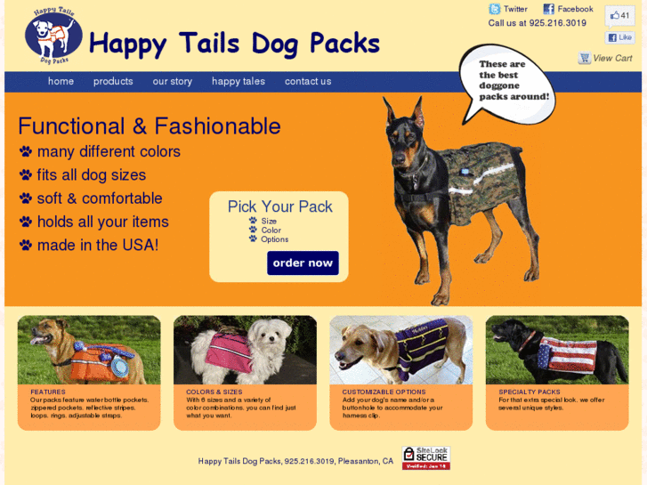 www.happytailsdogpacks.com