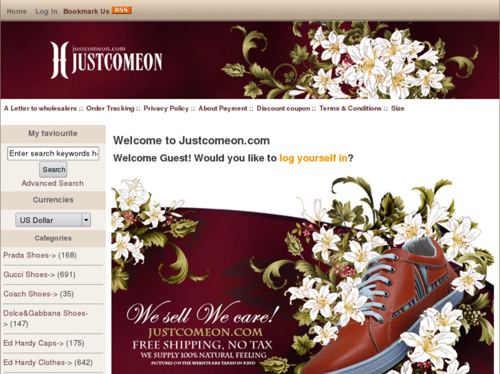 www.justcomeon.com