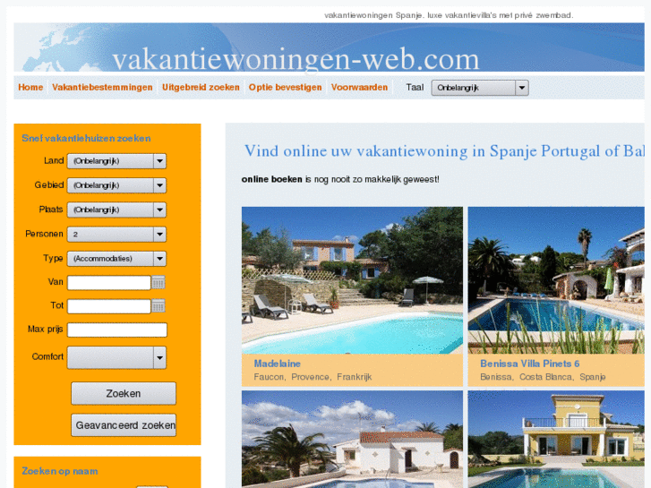 www.vakantiewoningen-web.com