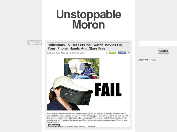 www.unstoppablemoron.com