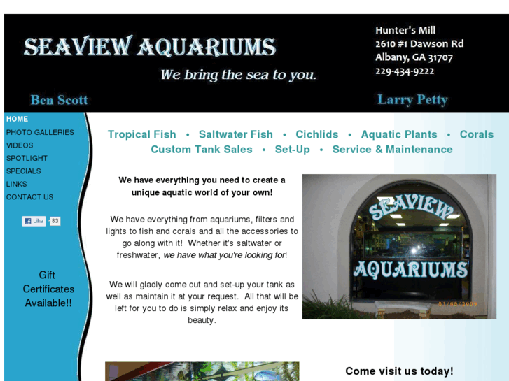 www.albanyseaviewaquariums.com