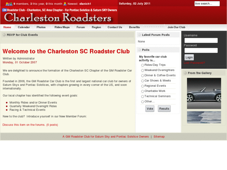 www.charlestonroadsters.com