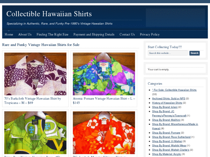 www.collectiblehawaiianshirts.com