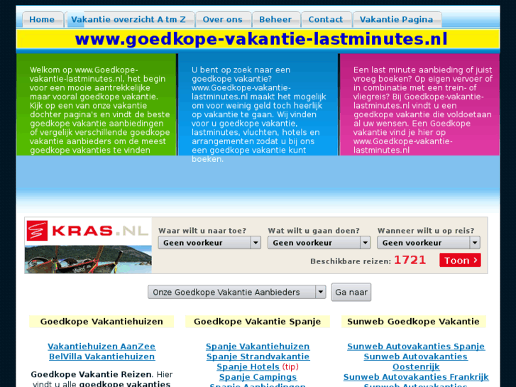 www.goedkope-vakantie-lastminutes.nl