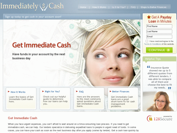 www.immediatelycash.com