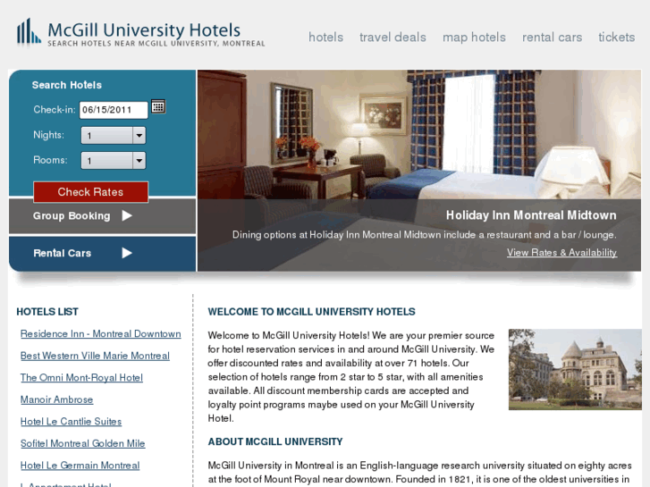 www.mcgilluniversityhotels.com