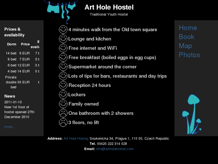 www.artholehostel.com