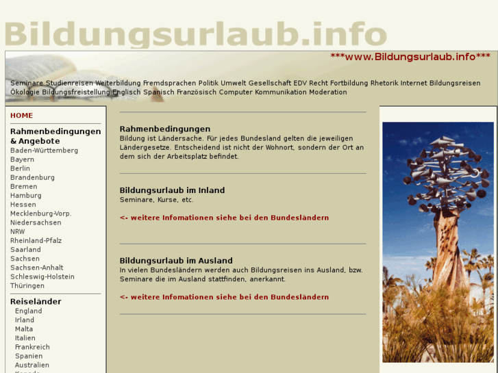 www.bildungsurlaub.info