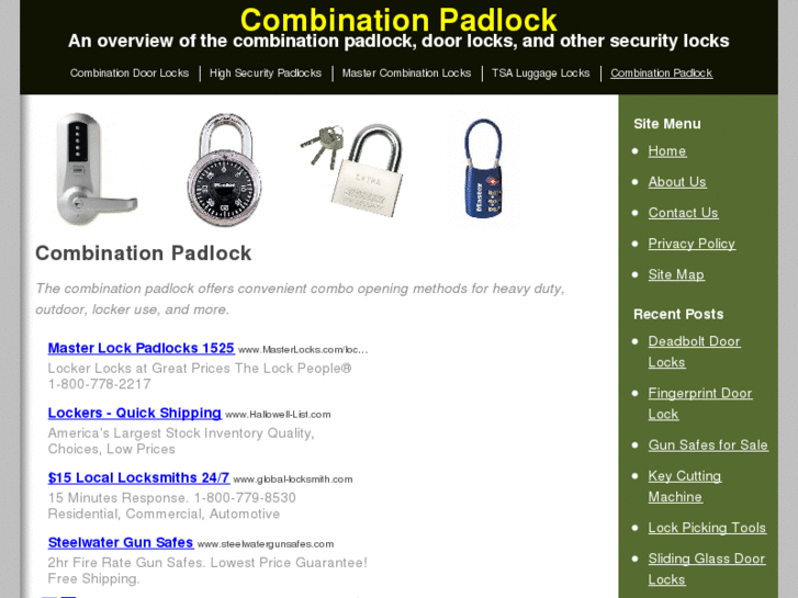 www.combinationpadlock.net