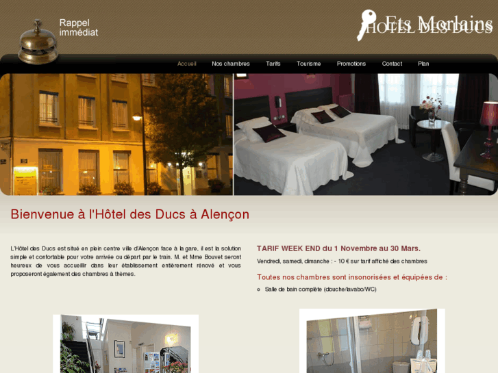 www.hoteldesducs-alencon.com