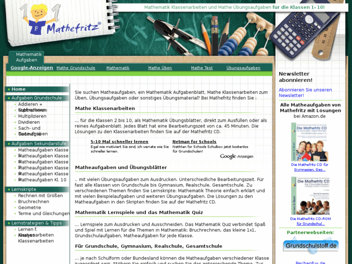 www.mathe-klassenarbeiten.de