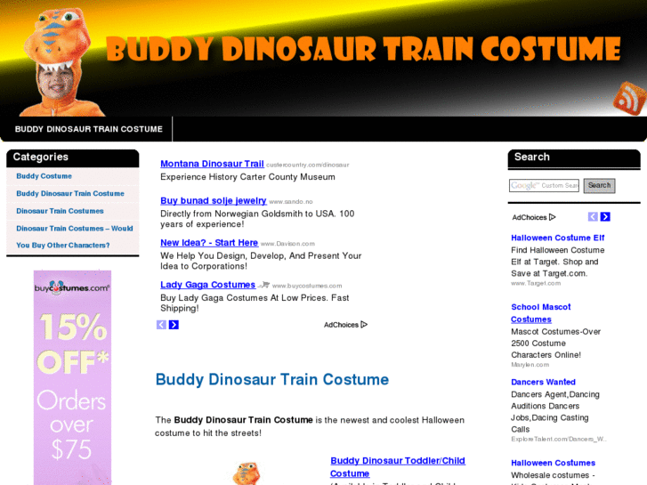 www.buddydinosaurtraincostume.com