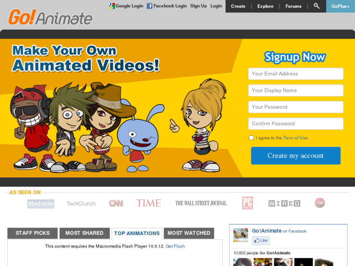 www.goanimate.es