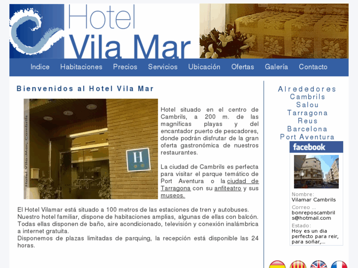 www.hotelvilamarcambrils.com