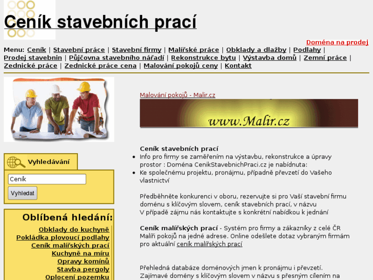 www.cenikstavebnichpraci.cz