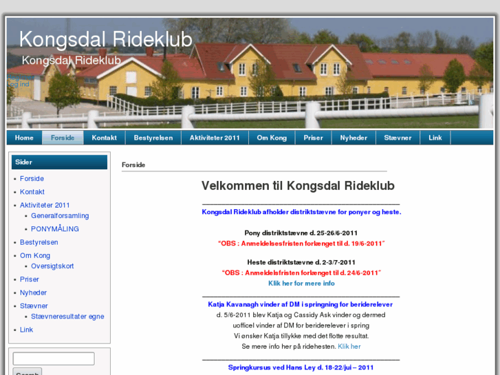 www.kongsdal-rideklub.dk