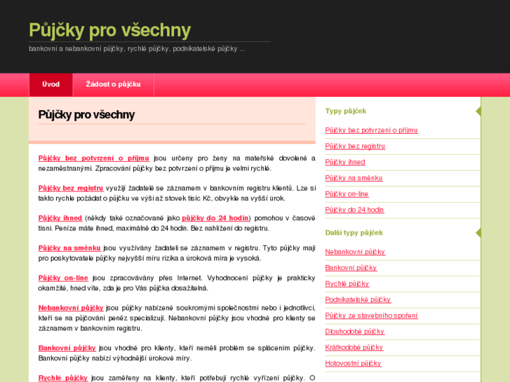 www.pujckyprovsechny.cz