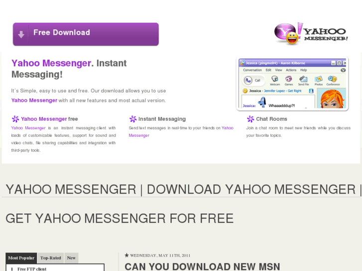 www.yahoomessengeronlinefree.com