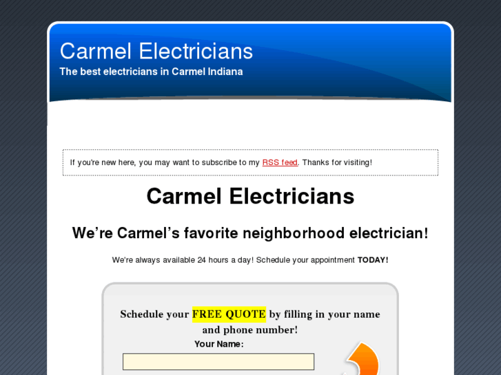 www.electricianscarmelin.com