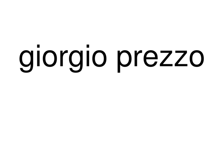 www.giorgio-prezzo.com