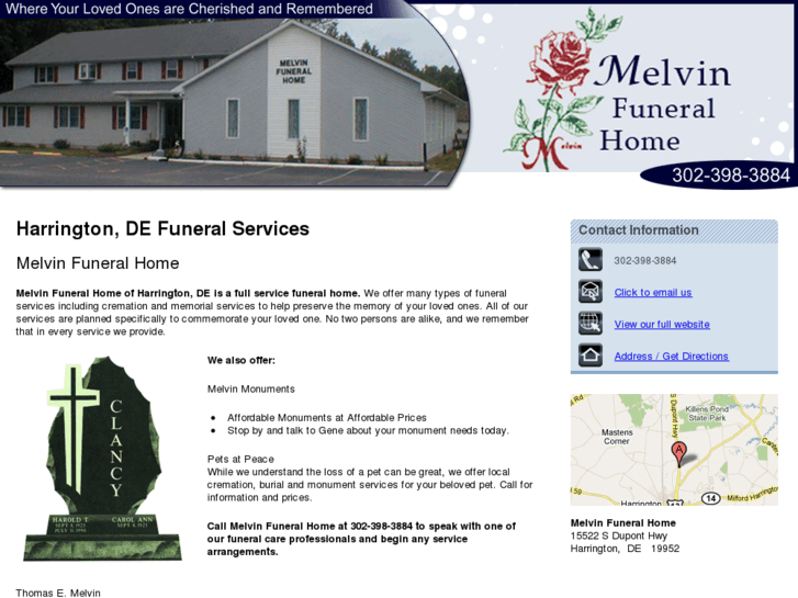 www.melvinfuneralhomede.com