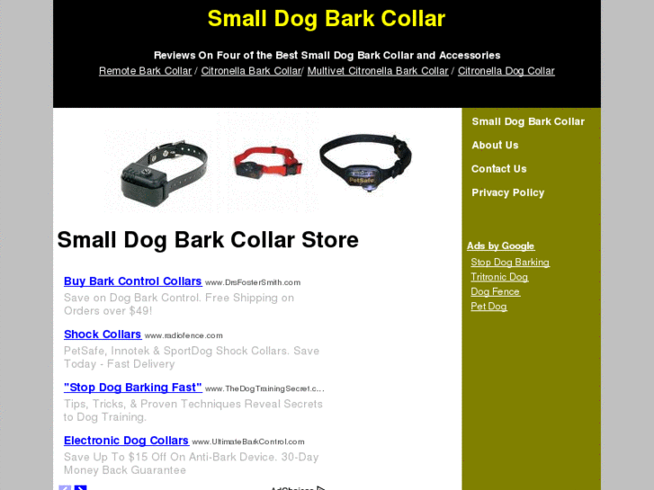 www.smalldogbarkcollarstore.com