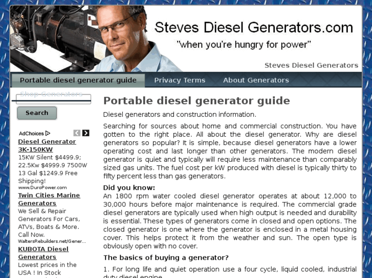 www.stevesdieselgenerators.com