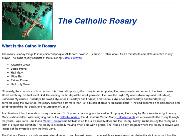 www.thecatholicrosary.com