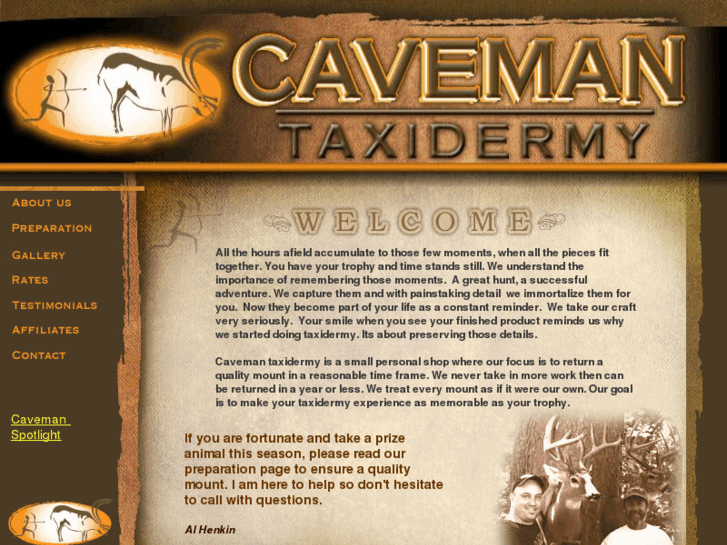 www.cavemantaxidermy.com