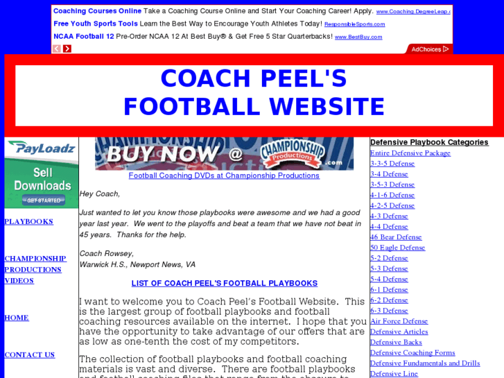 www.coachpeelfootball.com