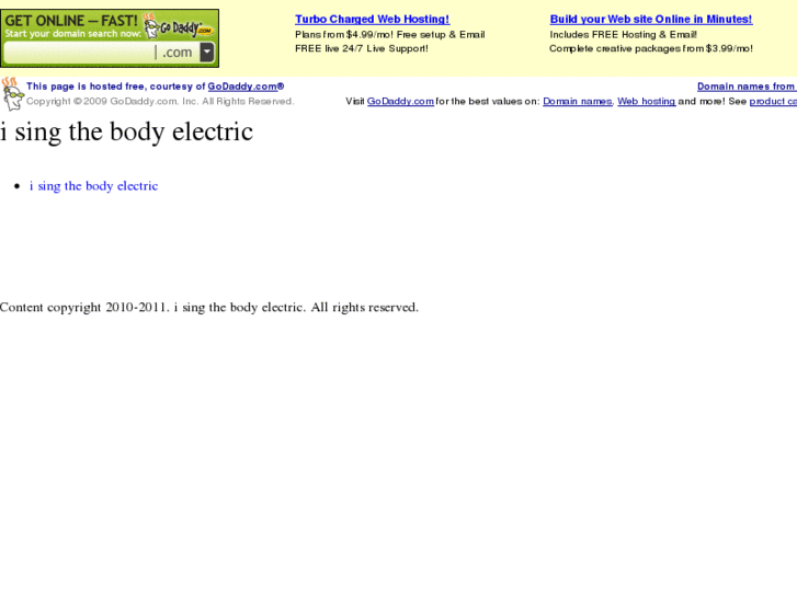 www.isingthebodyelectric.com