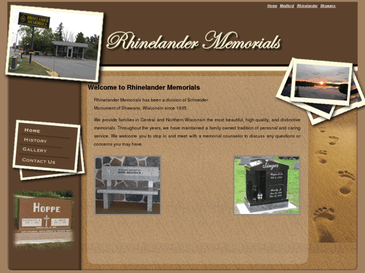 www.rhinelandermemorials.com